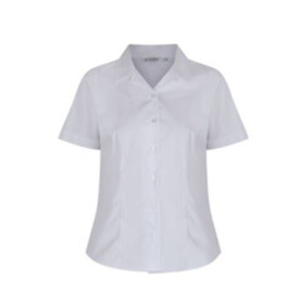 GIRLS Short Sleeve, Non Iron fitted Revere Collar Blouses - Twin pack - senior  Thumbnail